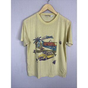 Vintage 80s Suncoast Visit The Islands Graphic T Shirt Single Stitch S
